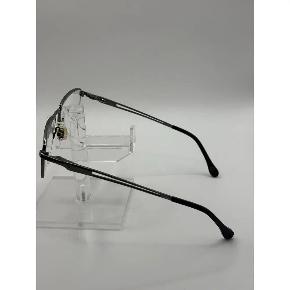 Champion Gray Rectangular Metal Eyeglasses Frames 54-18 Optical Unisex